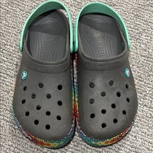 CROCS Black Loafers and Slip-Ons with Chunky Design